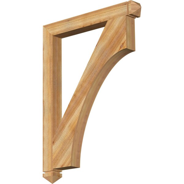Ekena Millwork Westlake Arts & Crafts Rough Sawn Bracket, Western Red Cedar, 4"W x 36"D x 48"H BKT04X36X48WTL03RWR - main
